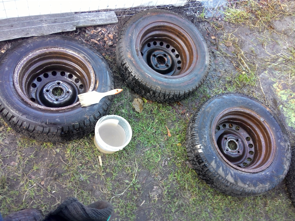 Покраска дисков — Daewoo Nexia, 1,5 л, 1998 года | колёсные диски | DRIVE2