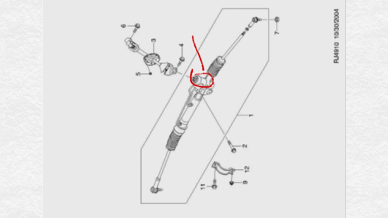 Схема рулевой рейки шевроле круз