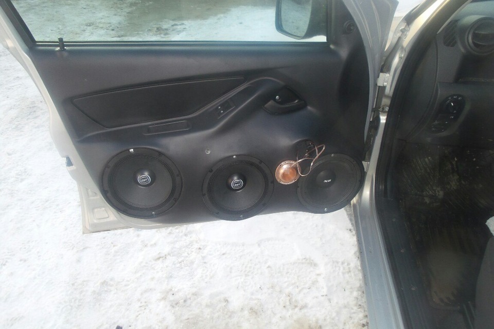 подключение фронта — Lada Гранта, 1,6 л, 2014 года | автозвук | DRIVE2