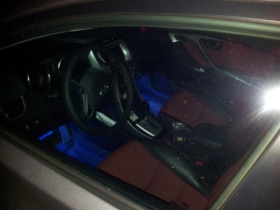 Подсветка салона — Hyundai Elantra (5G), 1,8 л, 2011 года | электроника ...