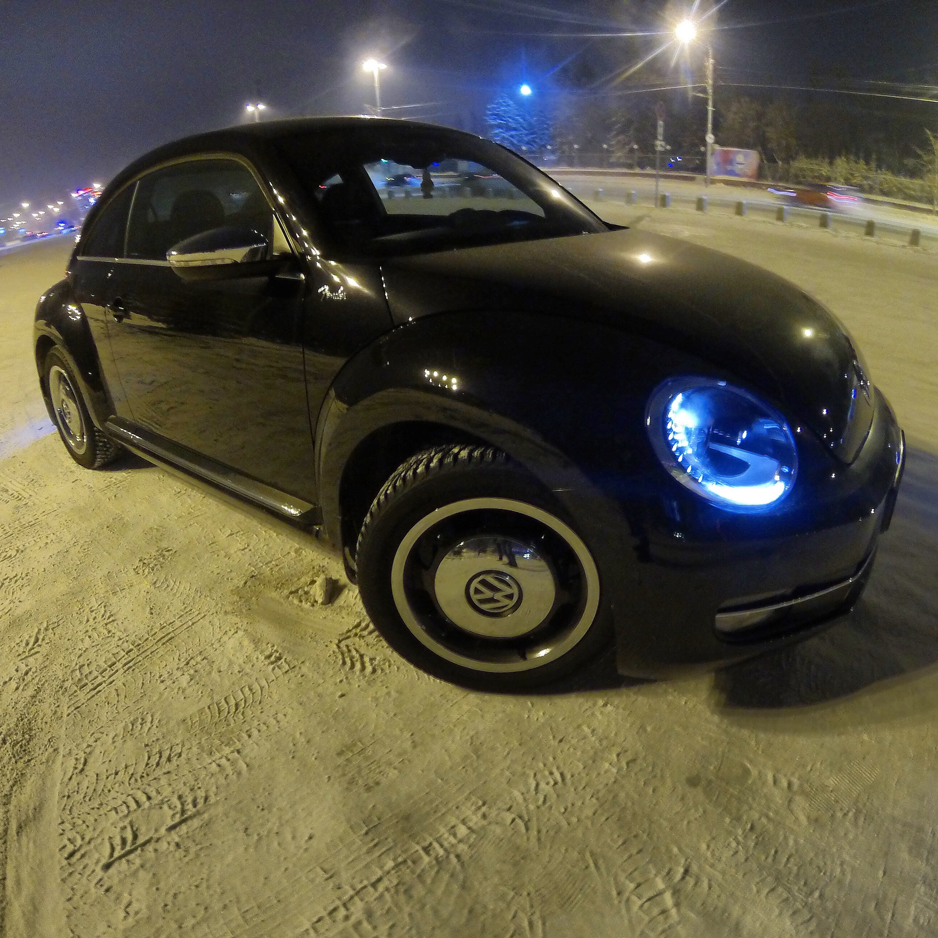 VW Beetle фары пленка