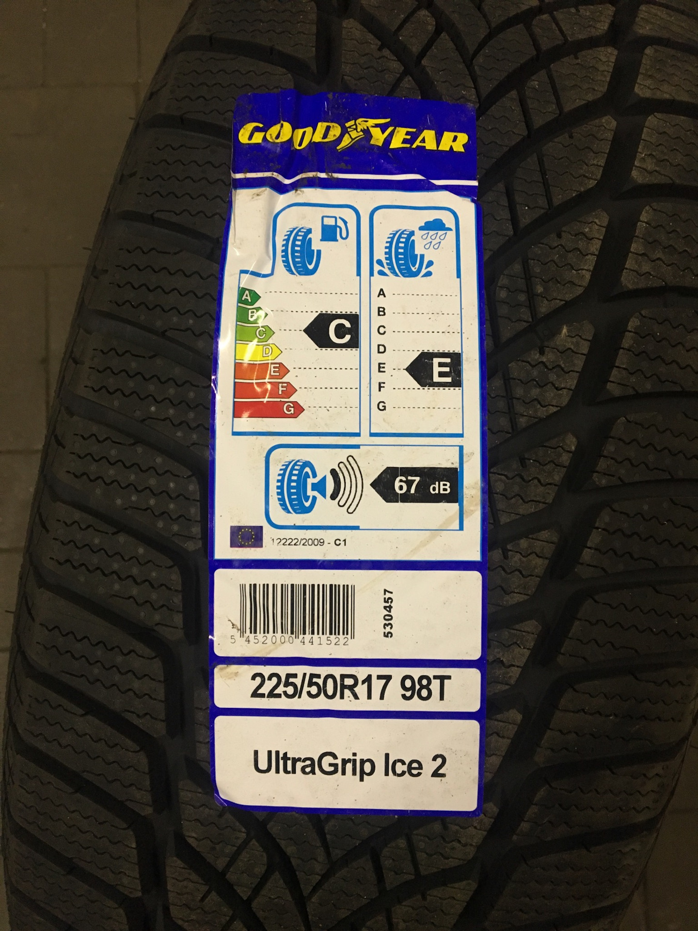 225 50 17 размер. Goodyear ULTRAGRIP Ice 2 225/50 r17. Goodyear 225/50r17 Ice 2 225/50 r17 ULTRAGRIP. Goodyear 5 евроэтикетка. Евроэтикетка шин.