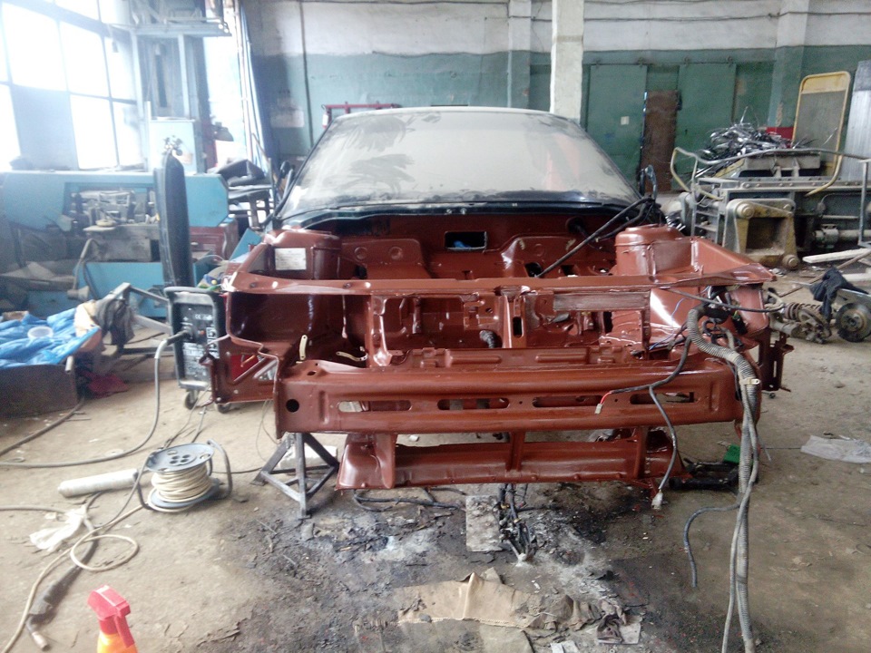 Покрасил железным суриком подкапотку и дно — Lada 21120, 1,5 л, 2004 ...