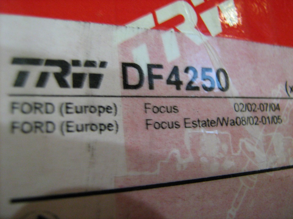 DF4250 Тормозной диск для FORD TRW | Запчасти на DRIVE2