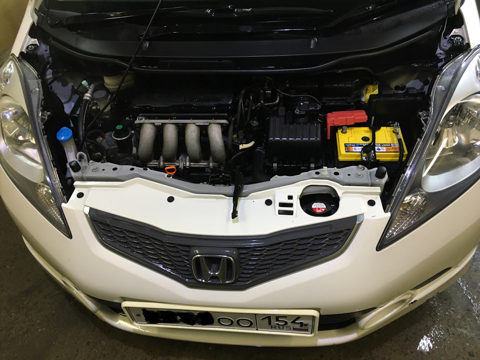 Первый раз помыл под капотом — Honda Fit (2G), 1,5 л, 2010 года | мойка ...