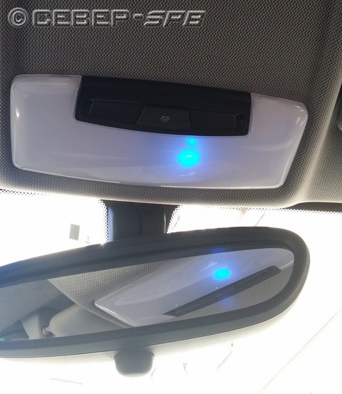 плафон снимается паршиво, лучше придумать другое место — BMW 1 series (F21)