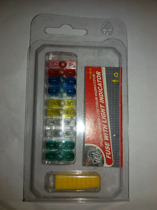 Предохранители флажковые с индикатором обрыва 10шт GANZ GRP15003 купить по низ