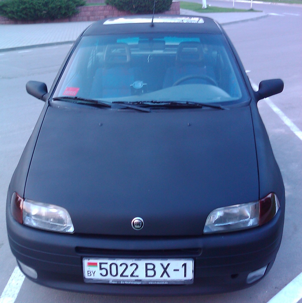 Покраска машины в черный мат — FIAT Punto I, 1,1 л, 1999 года | тюнинг |  DRIVE2