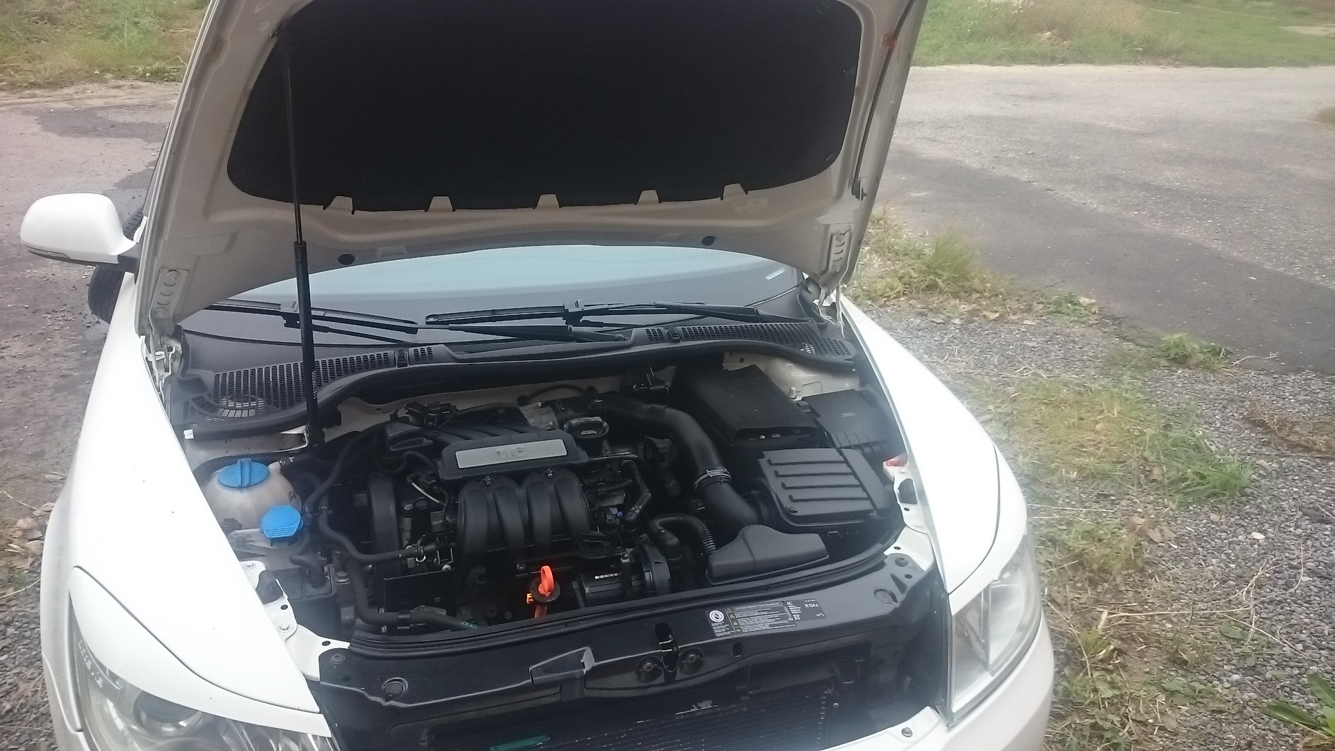 Газовый упор капота — Skoda Octavia A5 Mk2, 1,6 л, 2011 года ...