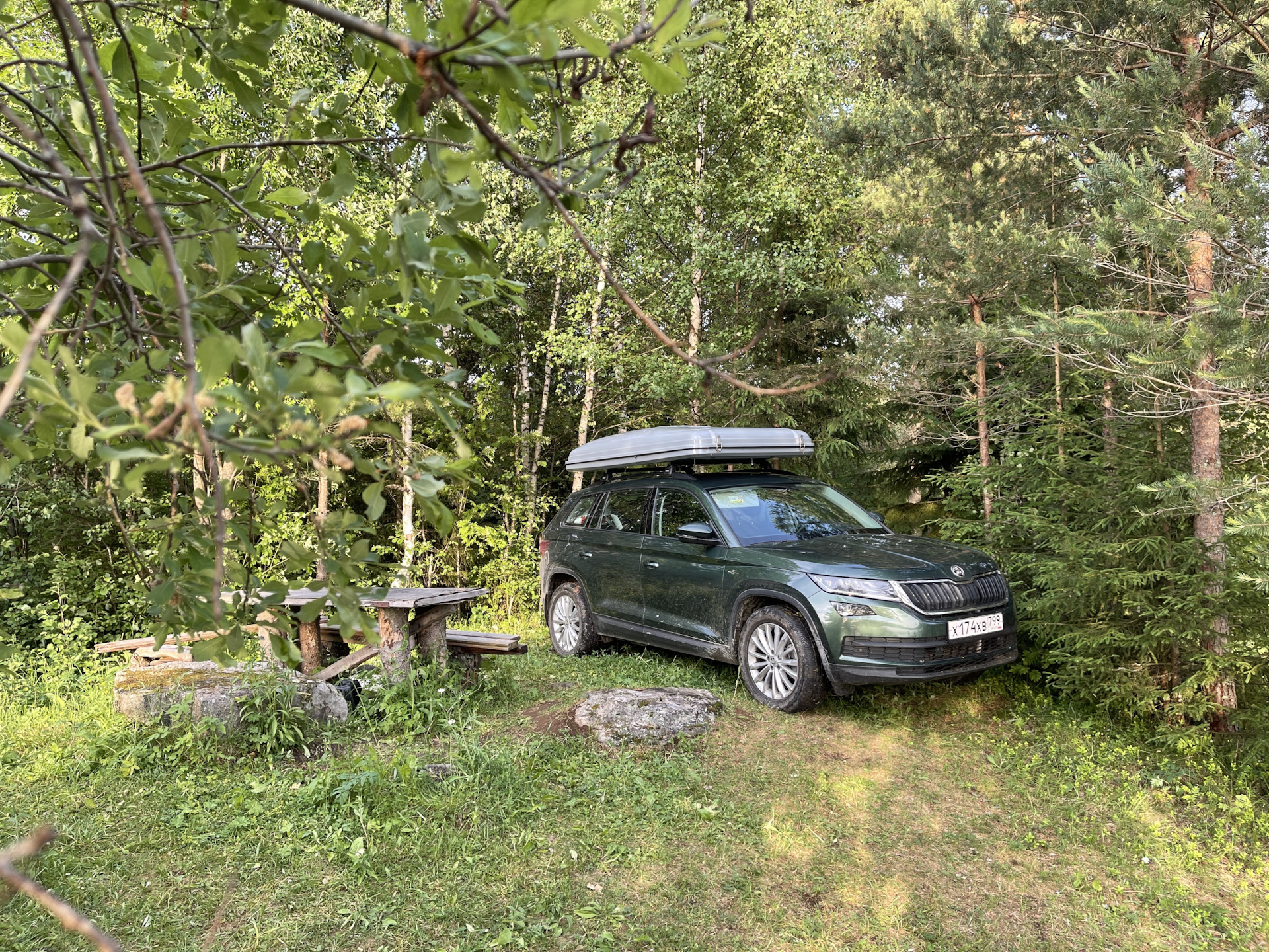 В Карелию с палаткой на крыше (часть 3) — Skoda Kodiaq, 2 л, 2021 года ...