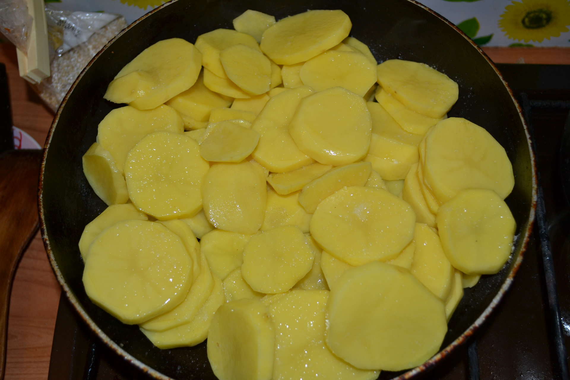 Жареная картошка кружочками