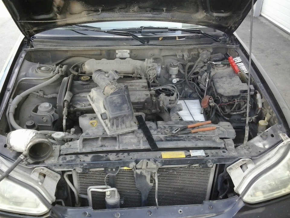 Почистили дроссельный узел и кое что еще — KIA Clarus, 2 л, 1998 года ...