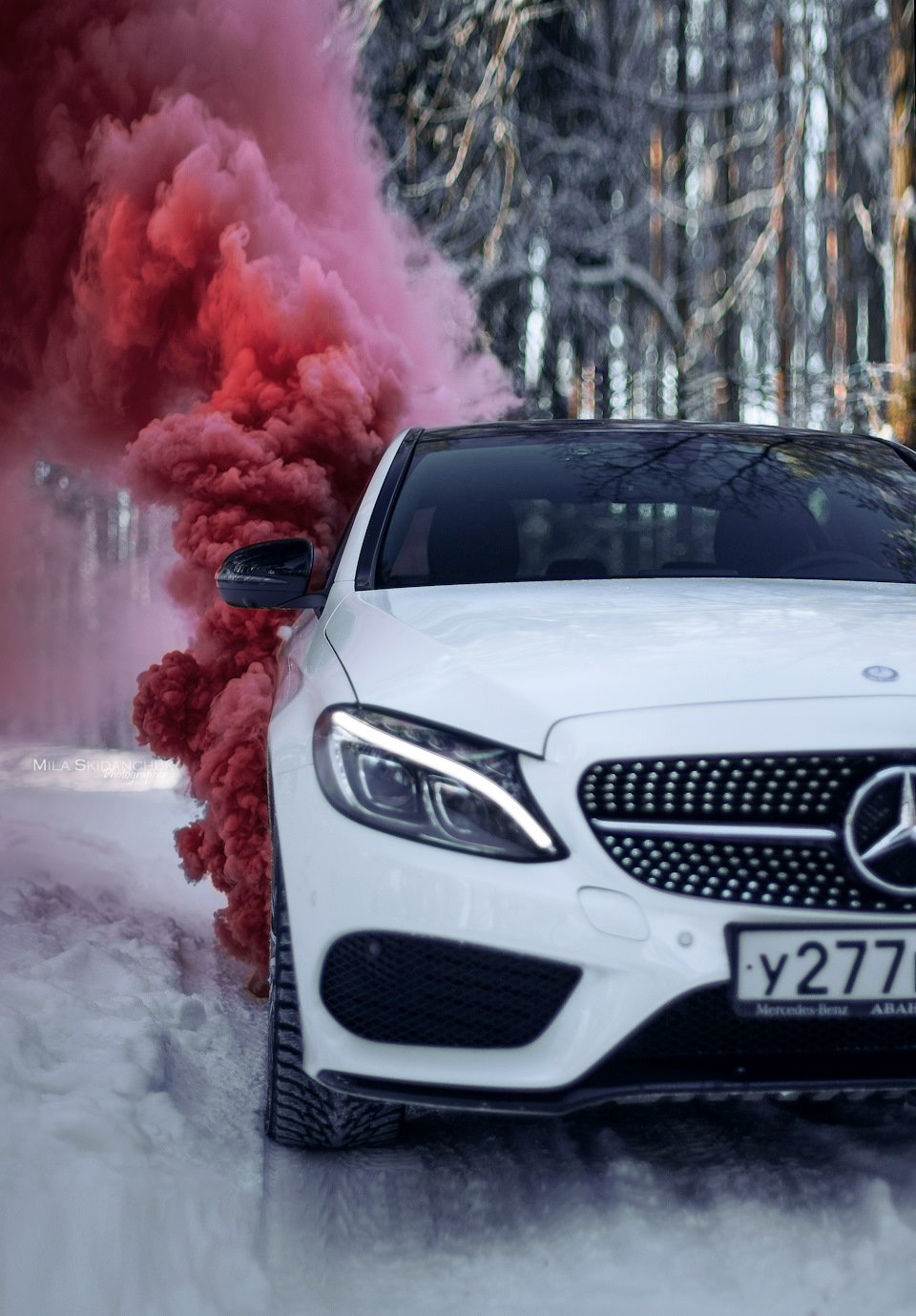 Mercedes-Benz C450 AMG 360+hp🕊 & Red Smoke — DRIVE2