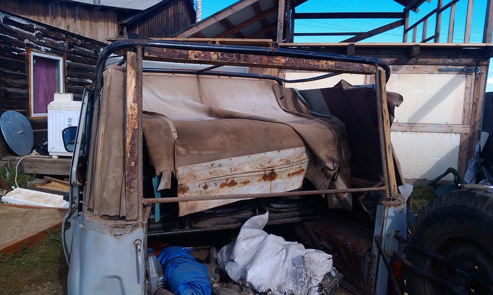 замена тента, внутренней обшивки, сидений. — УАЗ 31512, 2,9 л, 1997 ...