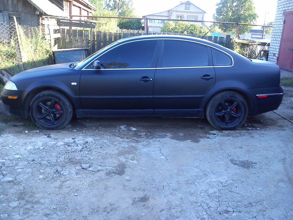 Обтяжка виниловой пленкой. — Volkswagen Passat B5, 1,8 л, 2002 года ...