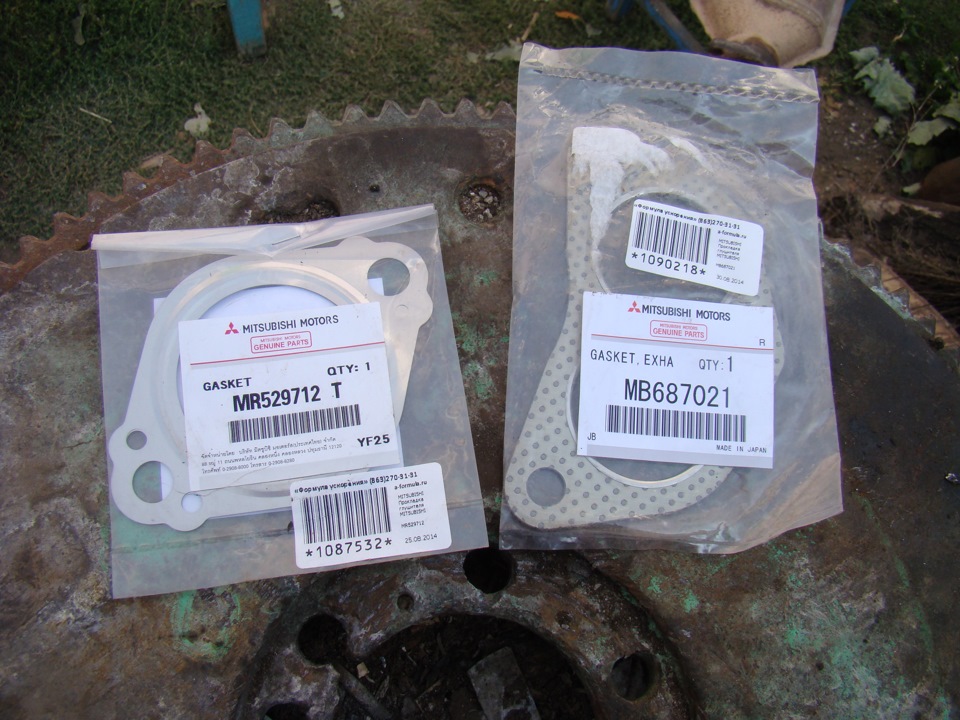 ремонт гофры выхлопной — Mitsubishi Pajero Pinin, 2 л, 2001 года ...