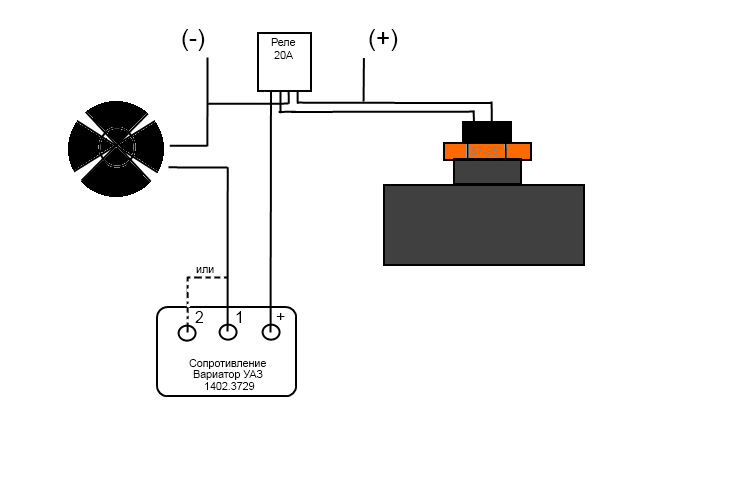 Вариатор уаз схема подключения