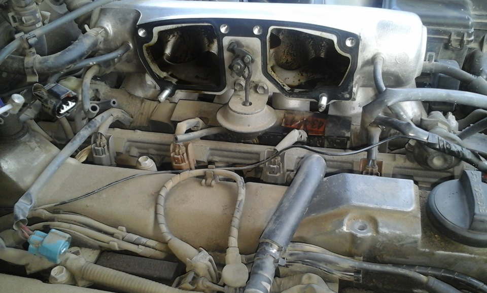 2gz ge клапан ввитиа как снять чистил дроссельную заслонку - Toyota Mark II (100), 2,5 л, 1999 года своими рука