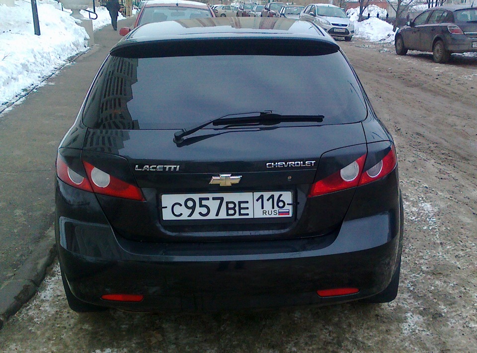 пленка на задних фонарях — Chevrolet Lacetti 5D, 1,6 л, 2009 года ...