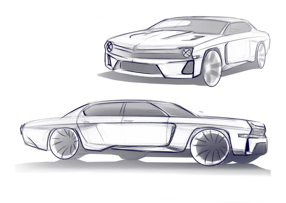 Дизайнерские эскизы автомобилей