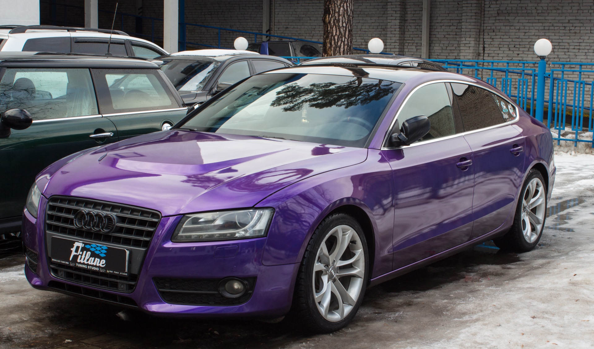 Audi a5 фиолетовая