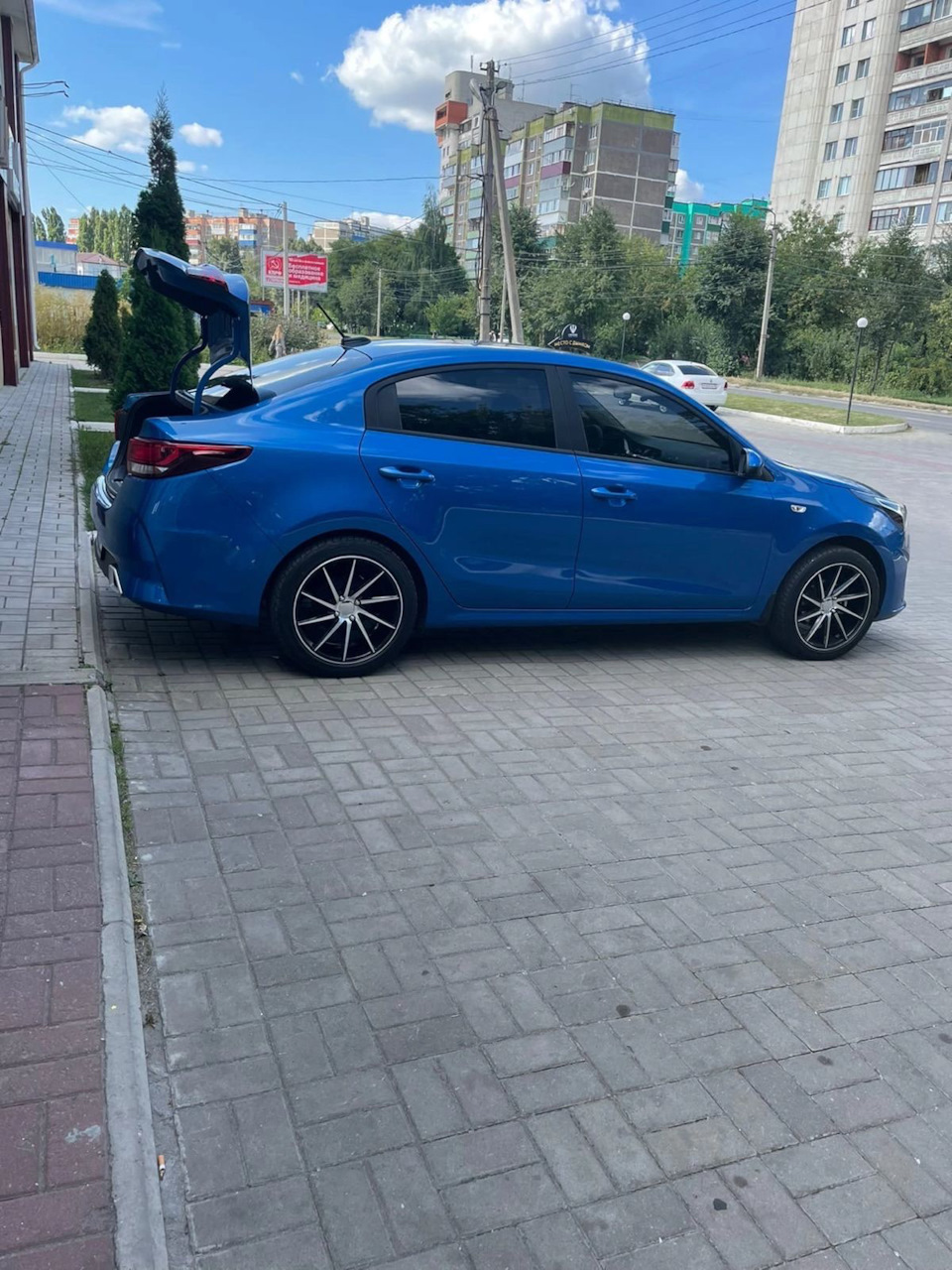 R 17 4/100 реплика Vossen !..(продажа) — KIA Rio (3G), 1,6 л, 2013 года |  колёсные диски | DRIVE2