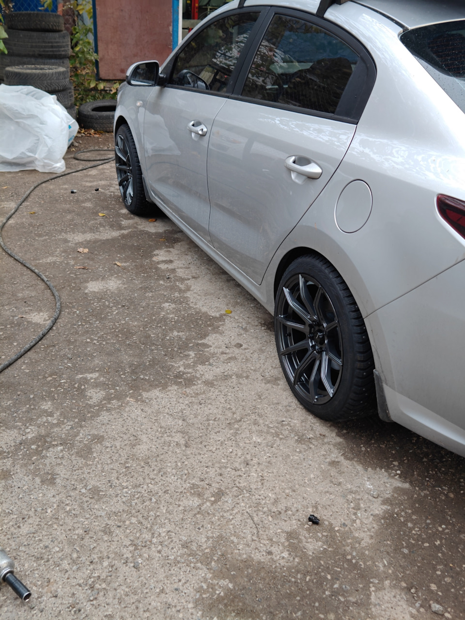 Установка зимнего нового комплекта колес 17 диаметра 😈 — KIA Rio (4G ...