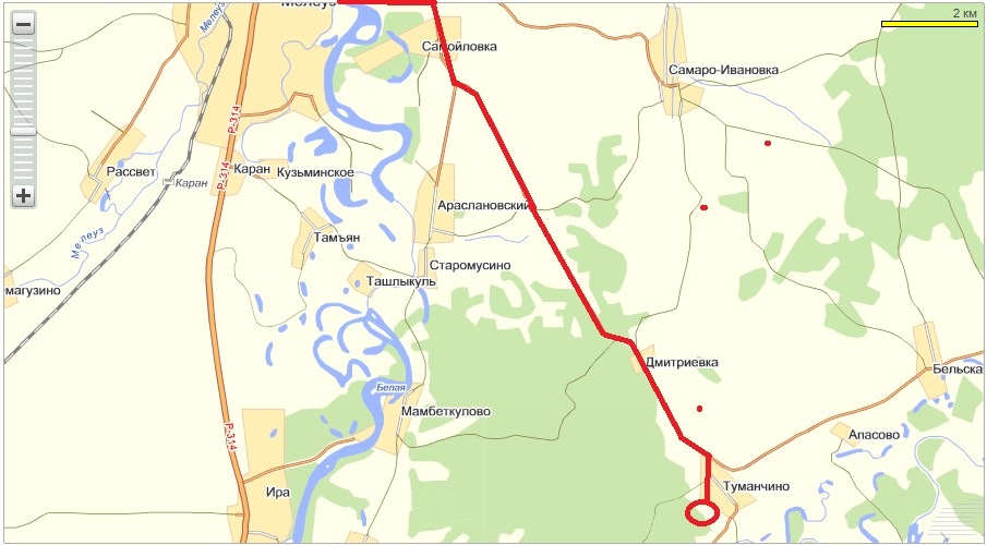 Ивановка маршрут