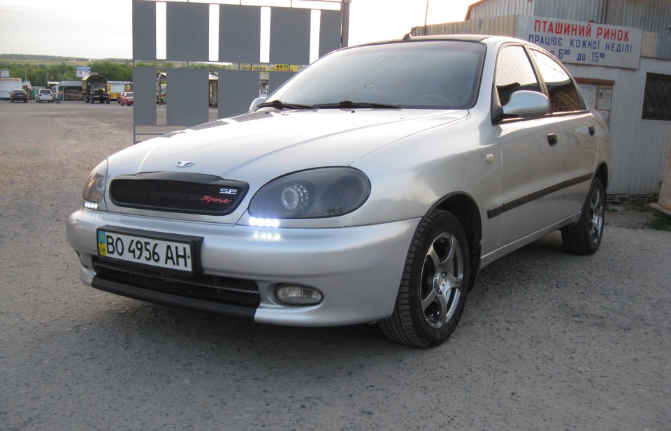 ДХО (Дневные ходовые огни, DRL) — Daewoo Lanos, 1,5 л, 2004 года ...