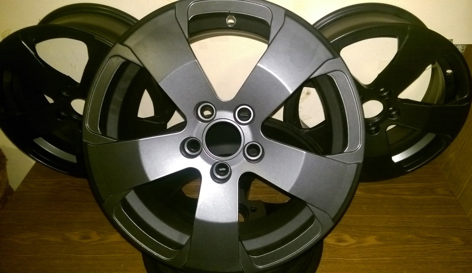 Black Wheels r15 SMC model: Z — Volkswagen Polo Sedan, 1,6 л, 2015 года ...