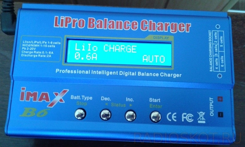 Lipro balance charger imax b6 схема