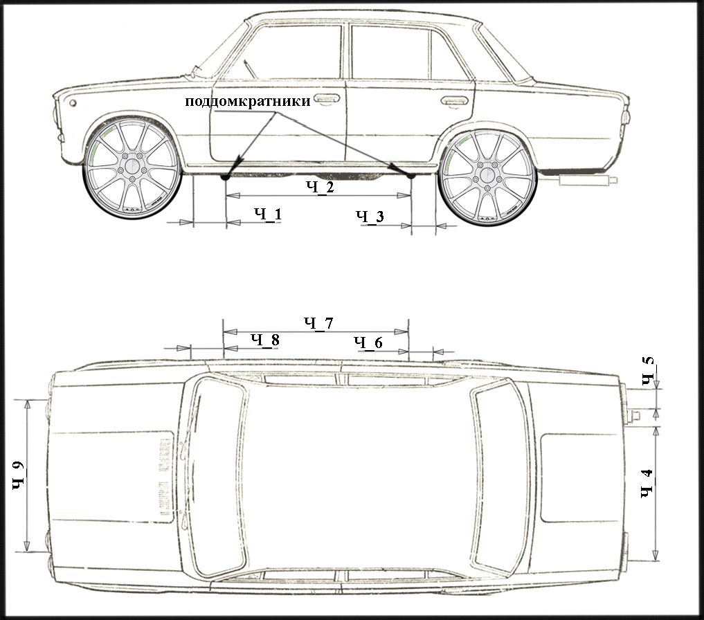 Чертеж жигули