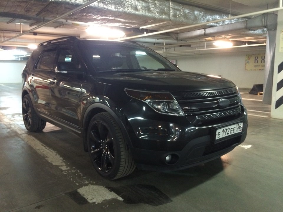 Ford Explorer Sport Black Tuning 2017