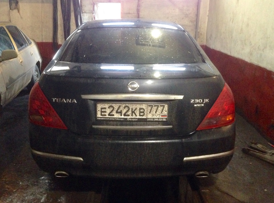 установка выхлопа Mg-race — Nissan Teana (J31), 2,4 л, 2008 года ...
