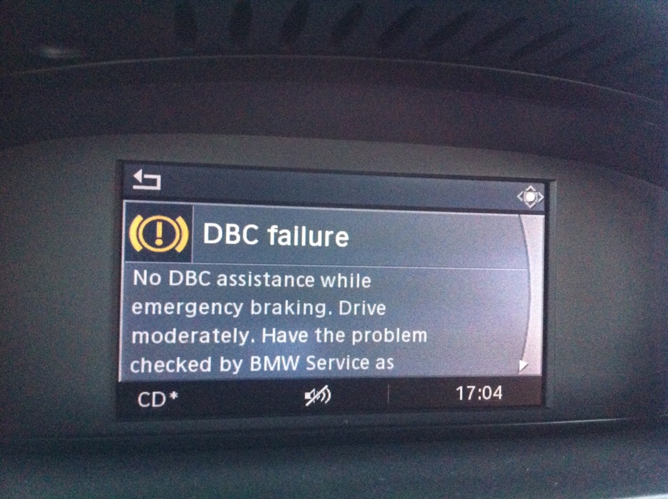 dbc failure bmw e60