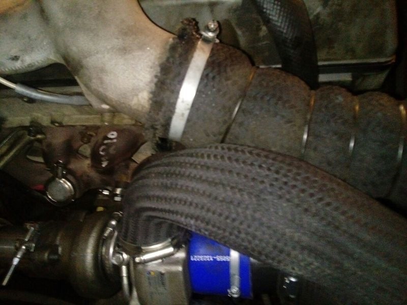 Выход с турбины сделан временно — SsangYong Musso