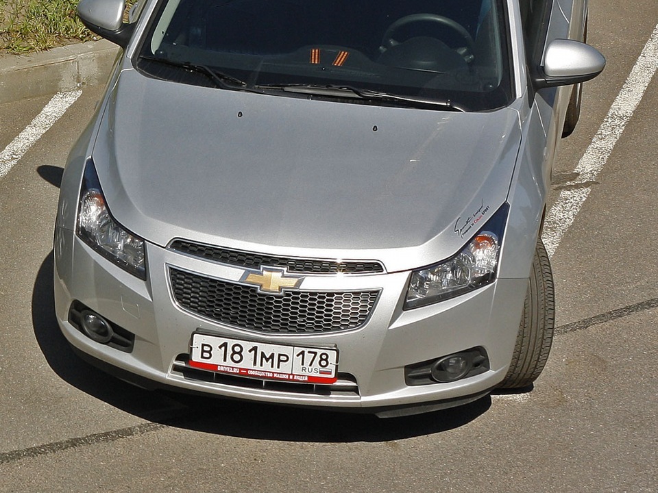 Наклейки на номерные рамки DRIVE2.RU — Chevrolet Cruze Hatchback, 1,8 л ...