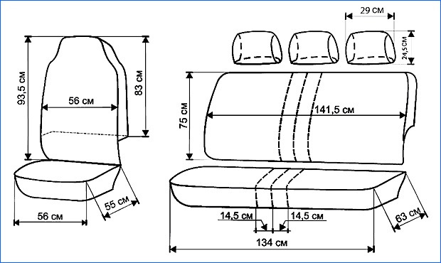 Чехлы на сиденья ВАЗ