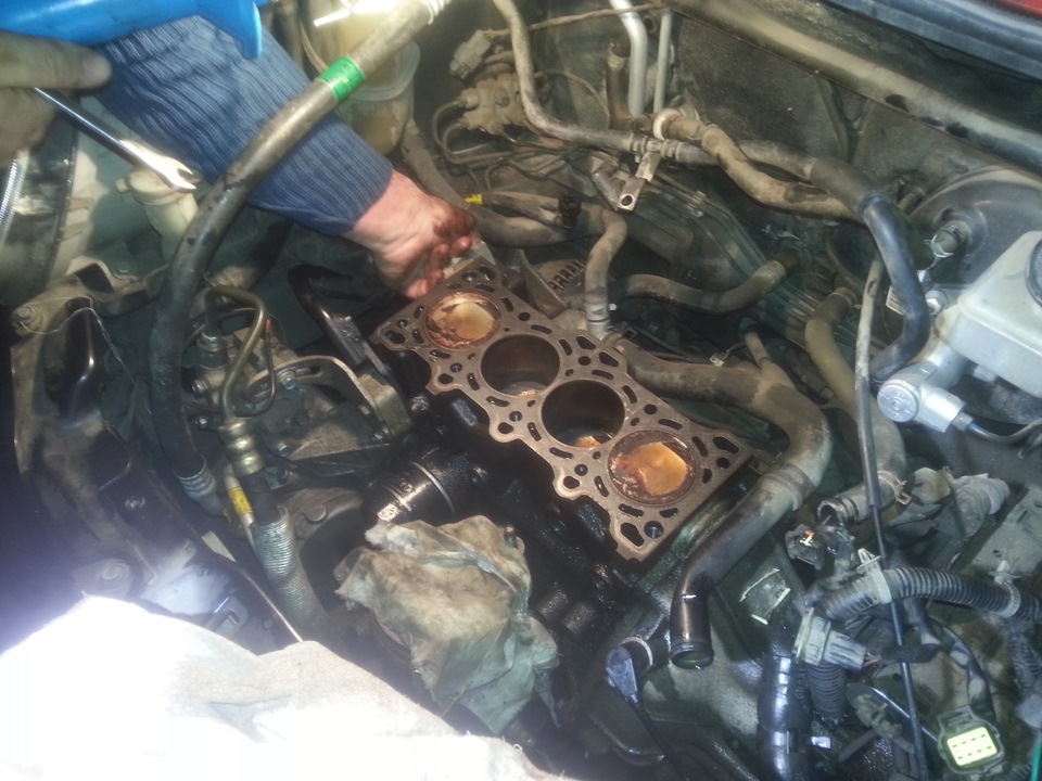 Ремонт ГБЦ часть 1 — Daewoo Matiz (M100/M150), 1 л, 2012 года | своими ...