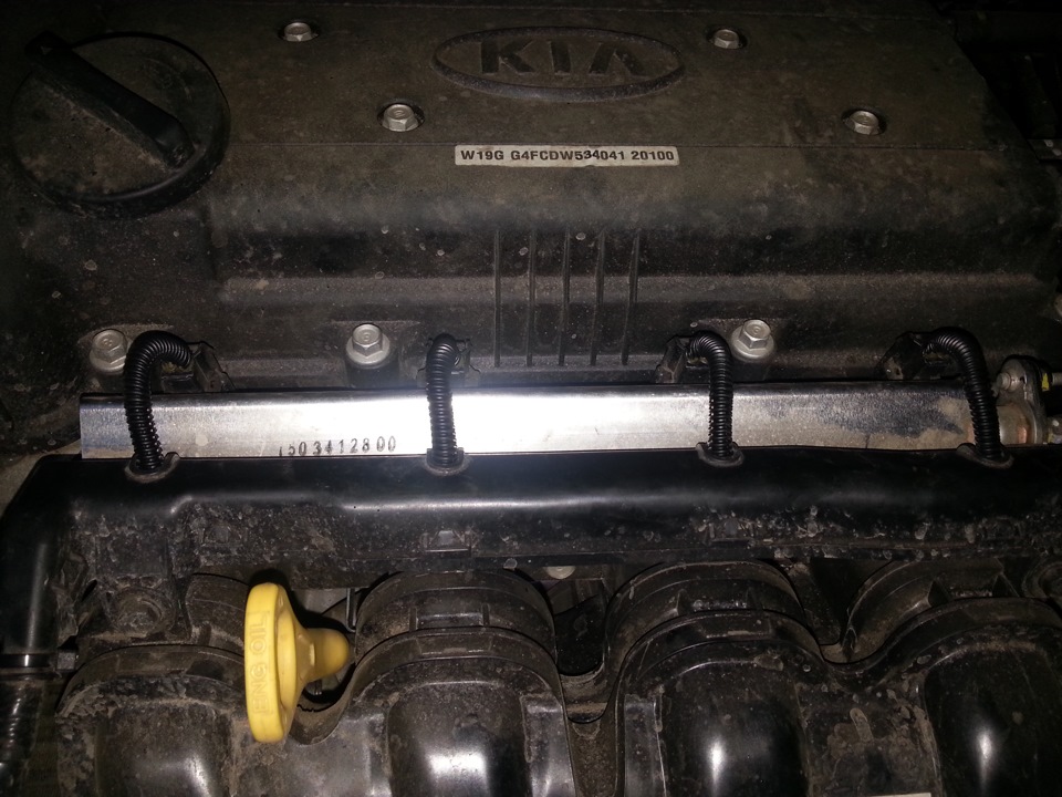 Гофра на провода форсунок — KIA Rio (3G), 1,6 л, 2013 года | тюнинг ...
