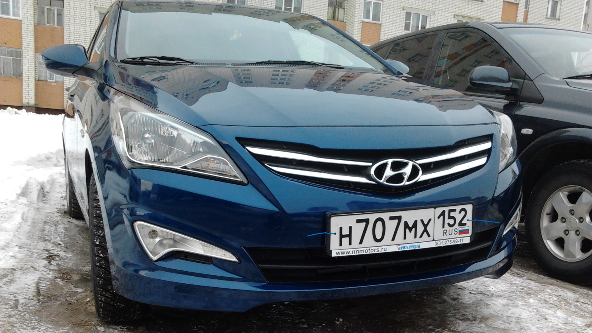 Hyundai Solaris 1.6 бензиновый 2014 | Брутальный Синий на DRIVE2