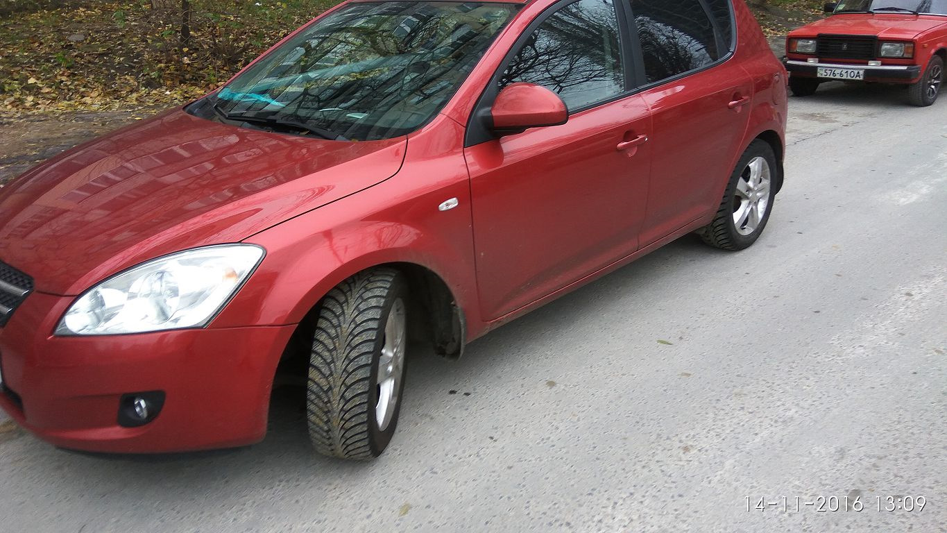 Зимние тапочки — KIA Ceed (1G), 2 л, 2008 года | шины | DRIVE2