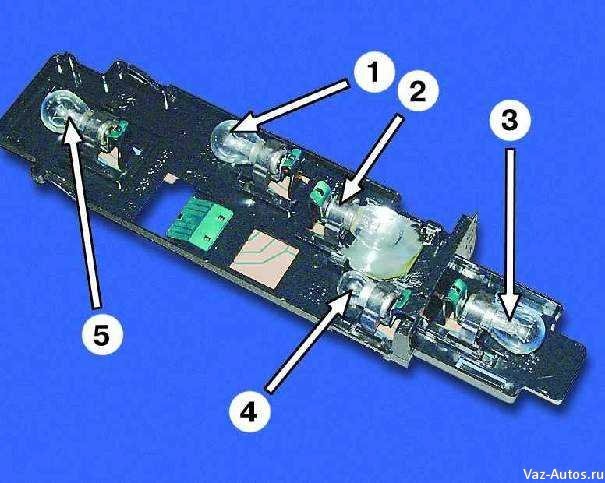 Схема заднего фонаря 2109