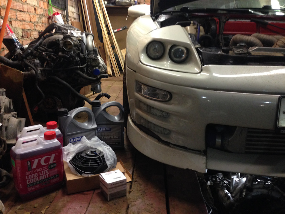 Замена масла и антифриза — Mitsubishi Eclipse (3G), 2,5 л, 2002 года ...