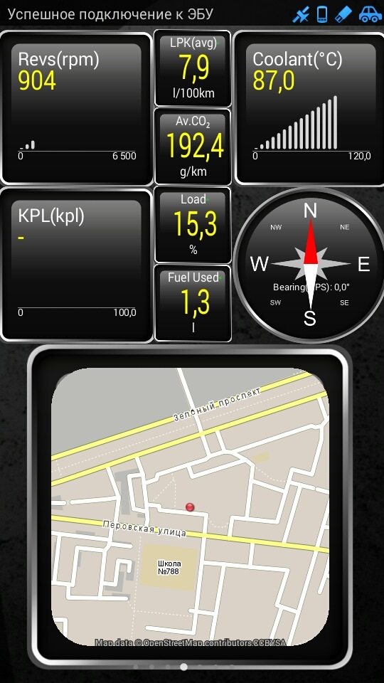 OBD-II ELM327 Bluetooth адаптер — Daewoo Matiz (M100/M150), 0,8 л, 2012 ...