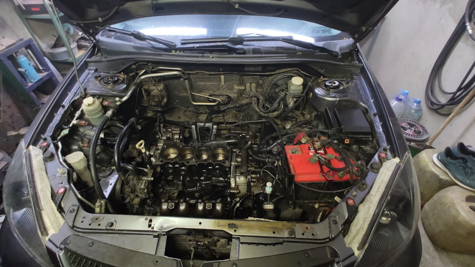 #18 Ремонт ГБЦ, установка радиатора АКПП — Mitsubishi Lancer IX, 1,6 л ...