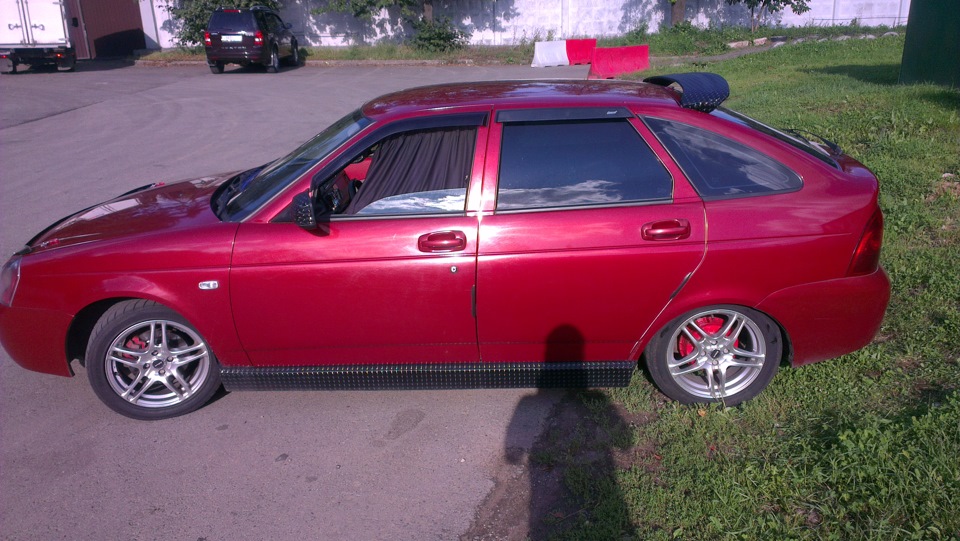 спойлер Ника верхний — Lada Приора хэтчбек, 1,6 л, 2008 года | стайлинг ...