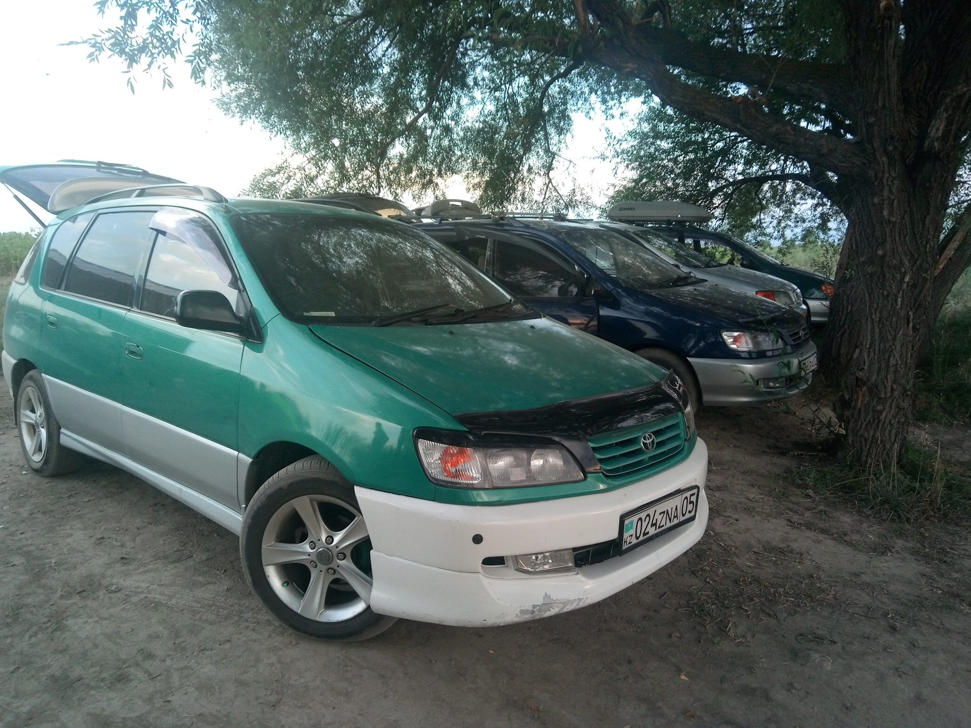 Toyota ipsum 1996 зеленая