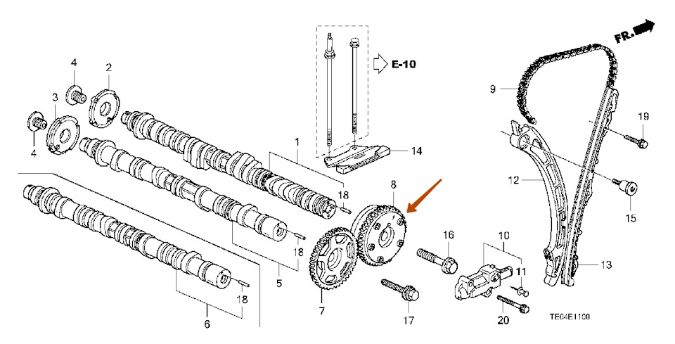 Zamena Shesterni Vtc Honda Accord Coupe 2 4 L 2008 Goda Na Drive2