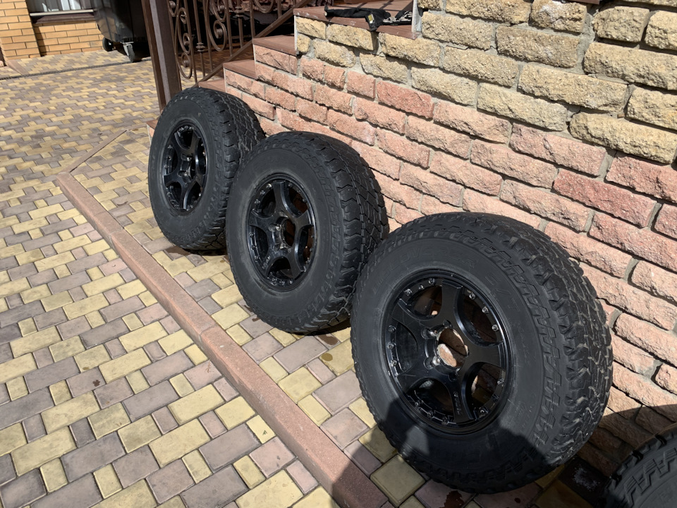 самоблок RedBtr, колеса, и первый пробный выезд — УАЗ Pickup, 2,7 л ...